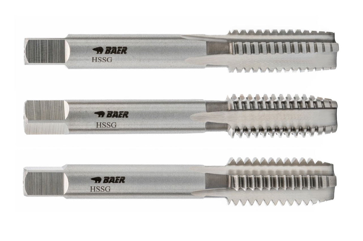 M13 x 1.75 Baer HSSG Hand Tap Set (3pcs.) non serial form