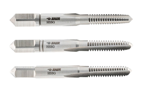 UNC No. 3 x 48 BAER HSSG Hand Tap Set (3pcs.)