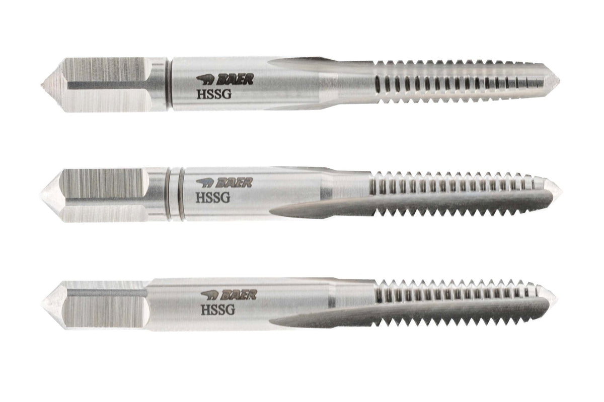 1/4 X 20 UNC BAER HSSG Hand Tap Set (3pcs.)