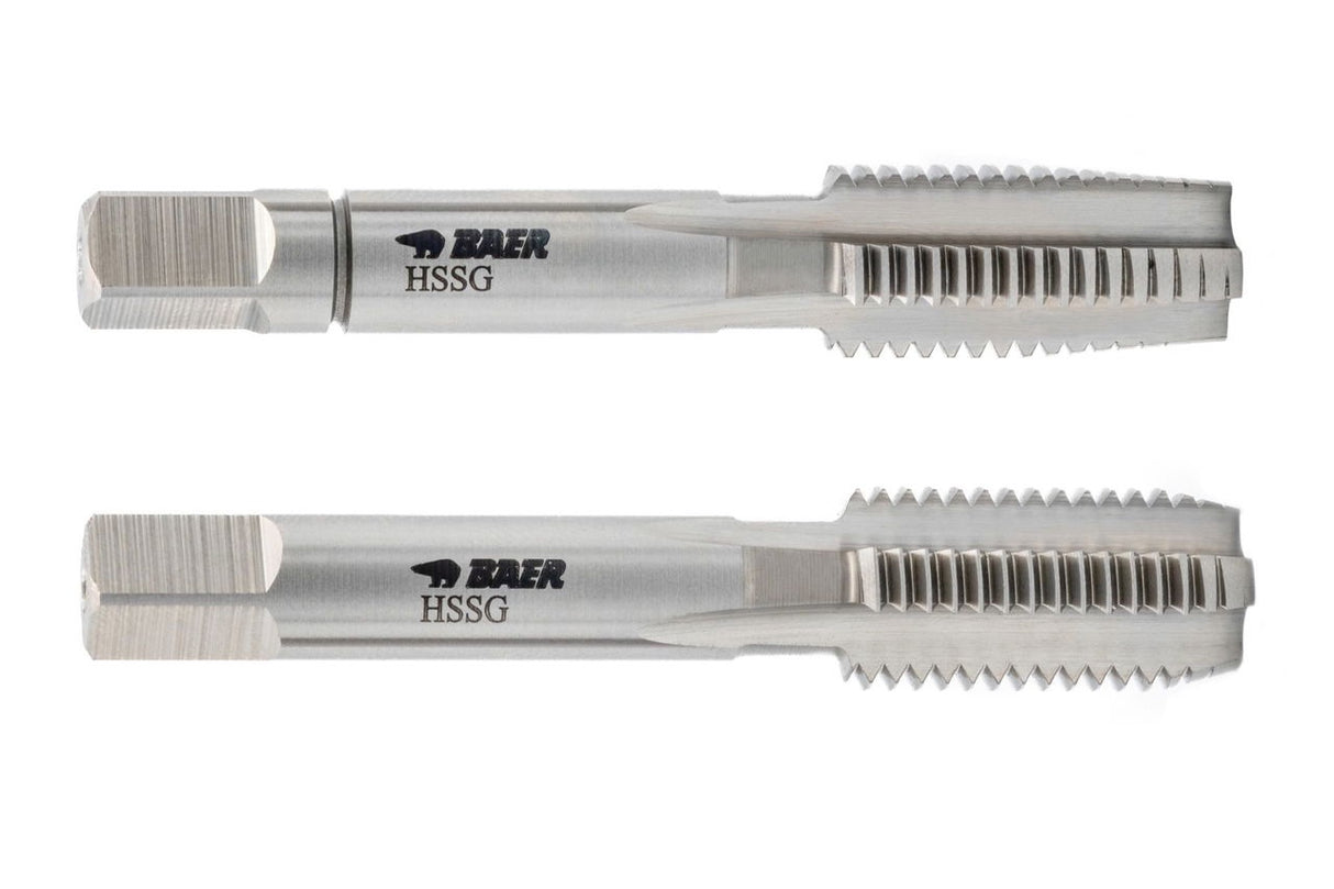 BAER HSSG Hand Tap Set (2pcs.) conical UNEF 3/8 x 32