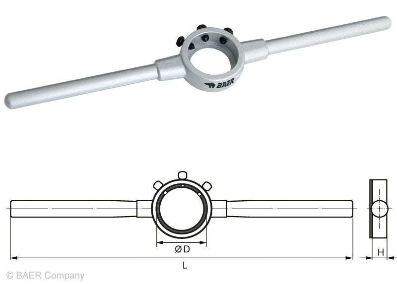 1" Round Die Stock Holder Zinc Die Cast (P139)